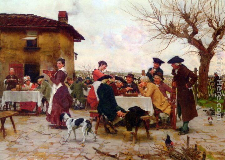 Raffaelo Sorbi The Chess Players